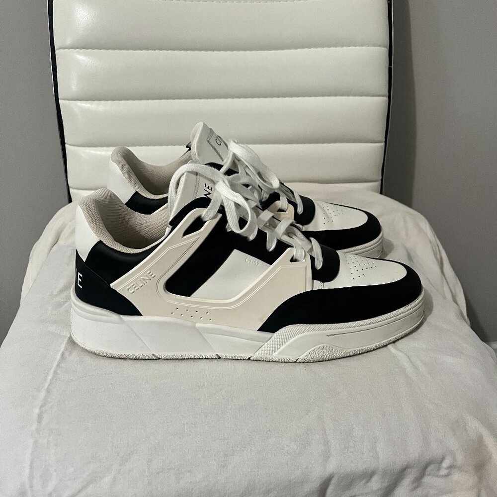 Celine Black and White Low-Top Sneakers